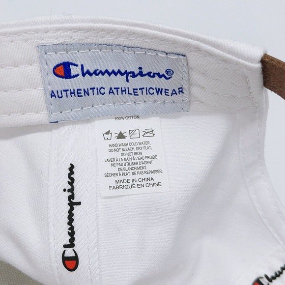 Champion Rainbow Script Logo Pride Hat White NWT - Picture 5 of 9